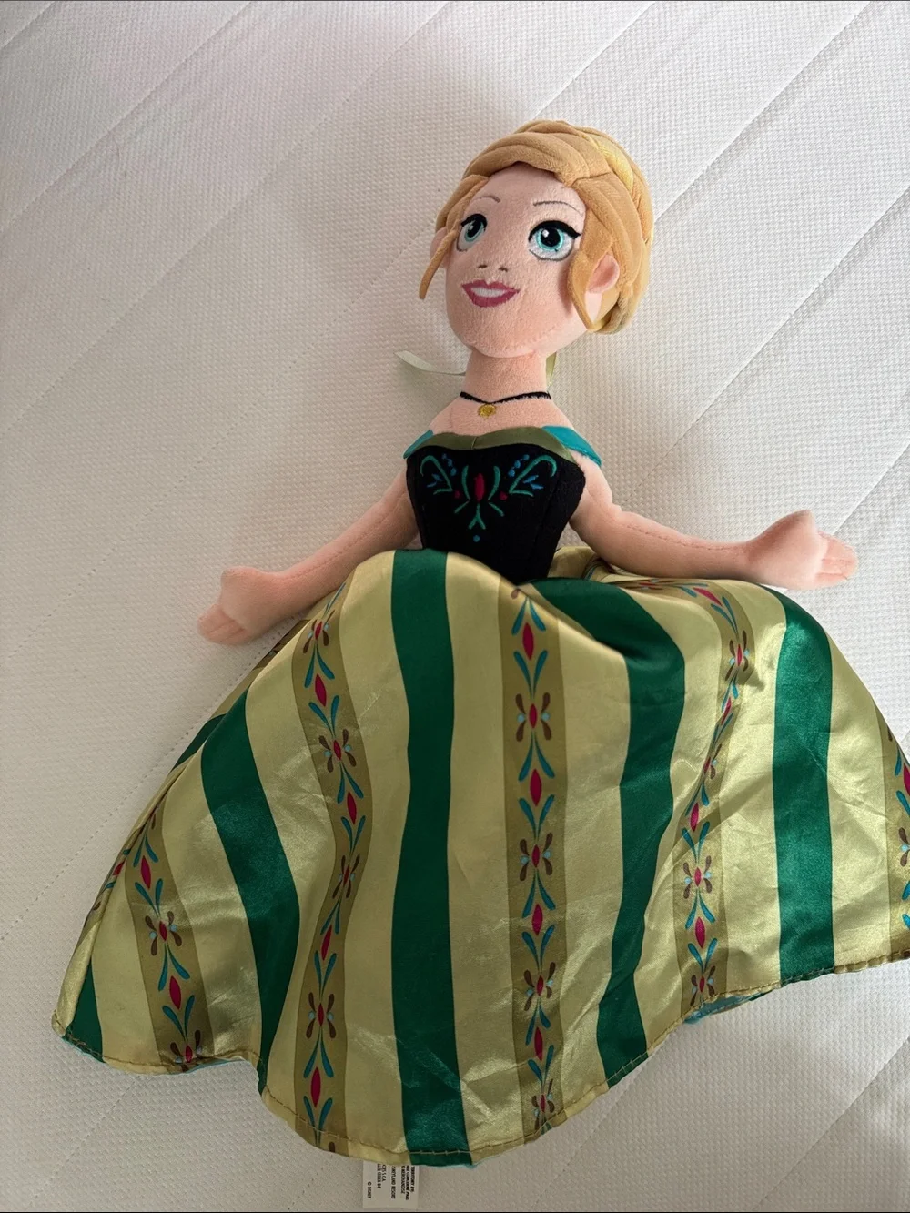 Disney Elsa & Anna Plush Doll Pair in Aqua and Green Dresses